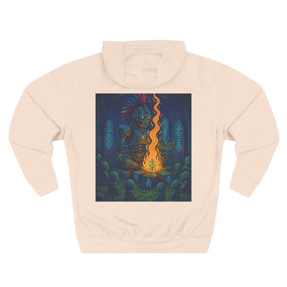 🔥 Fire Elemental Shaman Hoodie – By Trueiluminati Flame, Cosmic Streetwear, Unisex Style