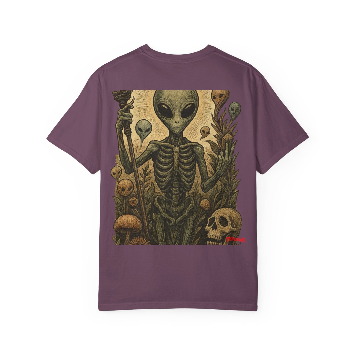 Seeker Alien By Trueiluminati -Inspired Unisex T-Shirt, Cool Graphic Tee, Gift for Sci-Fi Lovers, Trendy Streetwear, Casual Everyday Wear