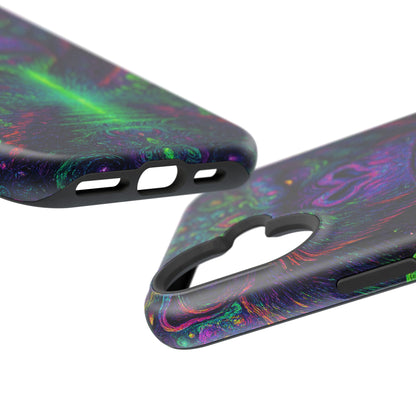 Alpha Apee By Trueiluminati Vibrant Gorilla Phone Case - Magnetic Impact-Resistant, Carry the Vibe Unique Gift for Animal Lovers, Psychedelic Design, Phone Protector, Eco-Friendly