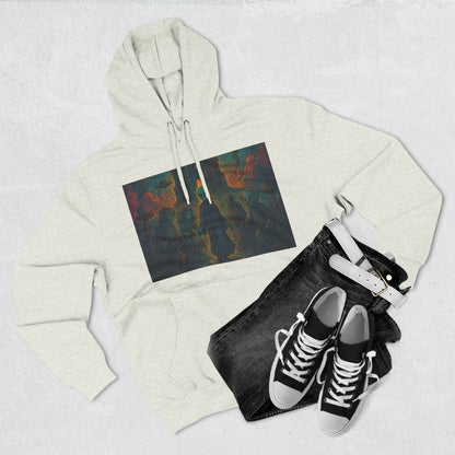 Heaven And Hell By Trueiluminati Mystical Three-Panel Fleece Hoodie - Cozy Apparel for Fans of Fantasy, Unique Gift for Holidays, Ideal for Autumn and Winter Loungewear