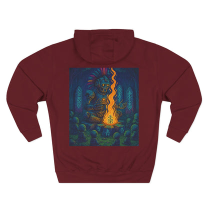 🔥 Fire Elemental Shaman Hoodie – By Trueiluminati Flame, Cosmic Streetwear, Unisex Style
