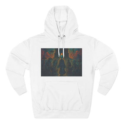 Heaven And Hell By Trueiluminati Mystical Three-Panel Fleece Hoodie - Cozy Apparel for Fans of Fantasy, Unique Gift for Holidays, Ideal for Autumn and Winter Loungewear