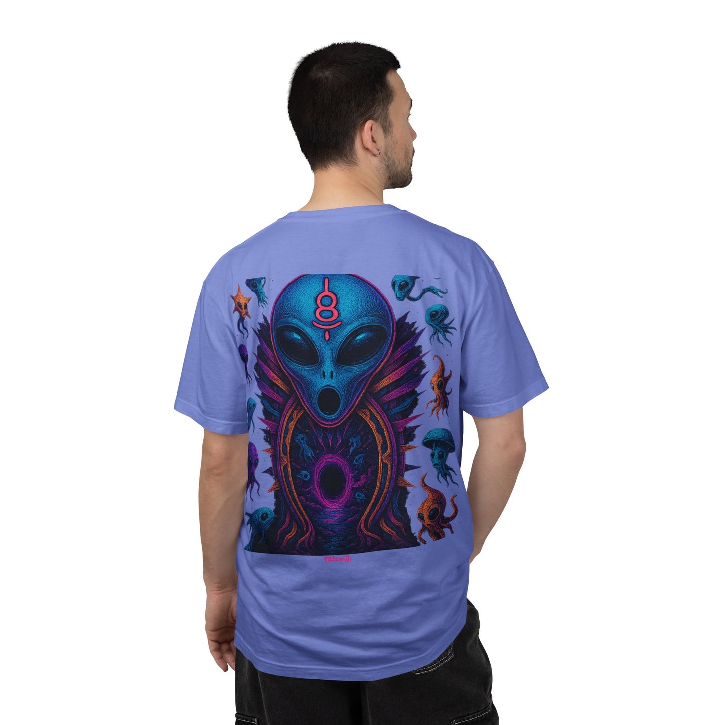 Deep Sea Portal By Trueiluminati T-shirt - Vibrant Unisex Tee for Sci-Fi Lovers, Casual Wear, Unique Gift for Birthdays, Festivals, or Everyday Style