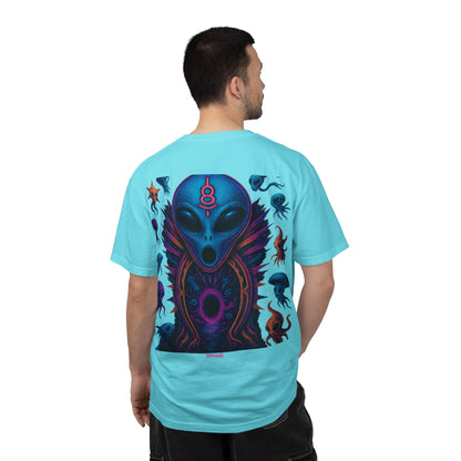 Deep Sea Portal By Trueiluminati T-shirt - Vibrant Unisex Tee for Sci-Fi Lovers, Casual Wear, Unique Gift for Birthdays, Festivals, or Everyday Style