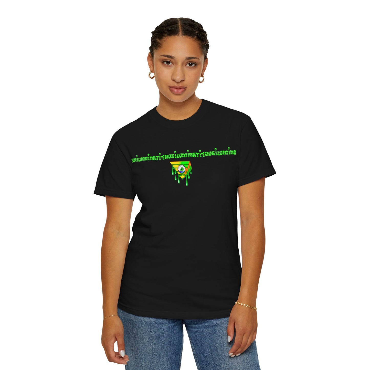 Welcome To The Club By Trueiuminati Unisex Gothic Tattoo-Style Shirt – Exclusive Trueiluminati Design Garment-Dyed T-shirt