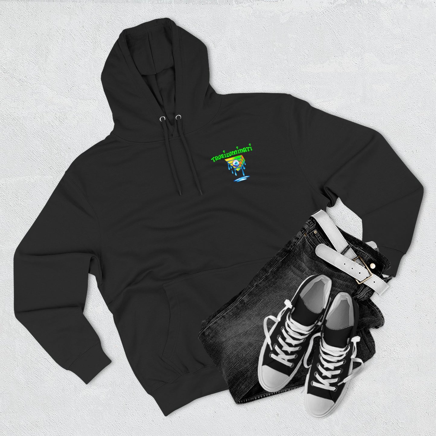 Psychedelic Three-Panel Fleece Hoodie, Cozy Hoodie for Festival Lovers, Unique Gift for Art Enthusiasts, Perfect for Casual Outings, [...]