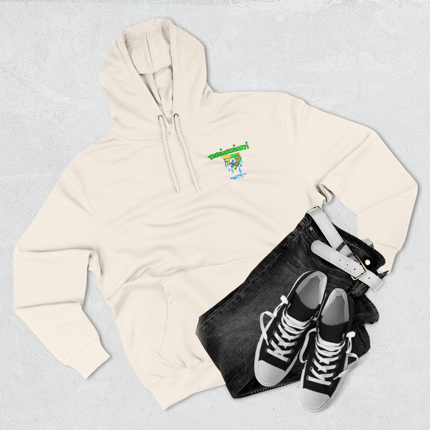 Psychedelic Three-Panel Fleece Hoodie, Cozy Hoodie for Festival Lovers, Unique Gift for Art Enthusiasts, Perfect for Casual Outings, [...]