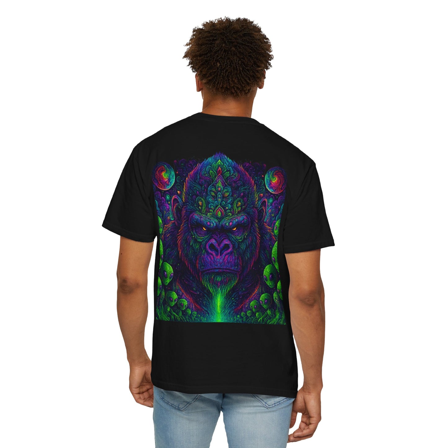 Psychedelic Gorilla Alpha Ape By Trueiluminati  Unisex T-Shirt | Unique Graphic Tee for Creative Souls | Gift for Art Lovers, Festival Wear, Nature Enthusiasts, [...]
