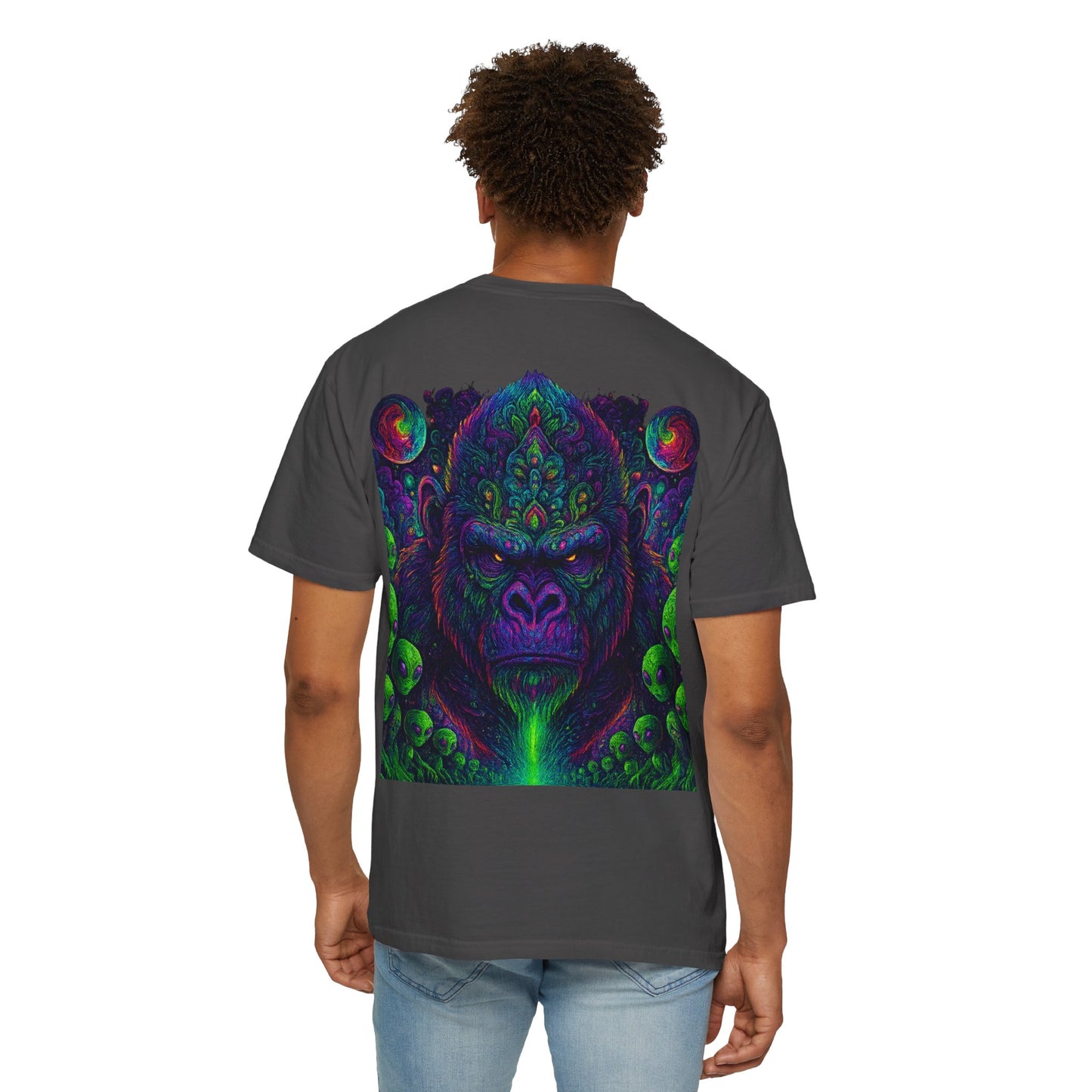 Psychedelic Gorilla Alpha Ape By Trueiluminati  Unisex T-Shirt | Unique Graphic Tee for Creative Souls | Gift for Art Lovers, Festival Wear, Nature Enthusiasts, [...]