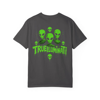 Welcome To The Club By Trueiuminati Unisex Gothic Tattoo-Style Shirt – Exclusive Trueiluminati Design Garment-Dyed T-shirt