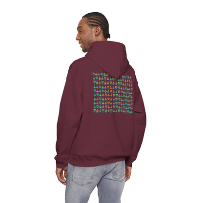 Young simbol by Trueiluminati Unisex Hoodie, Cozy Sweatshirt for Outdoor Lovers, Gift for Adventurers, Eco-Friendly Fashion, Great for Camping