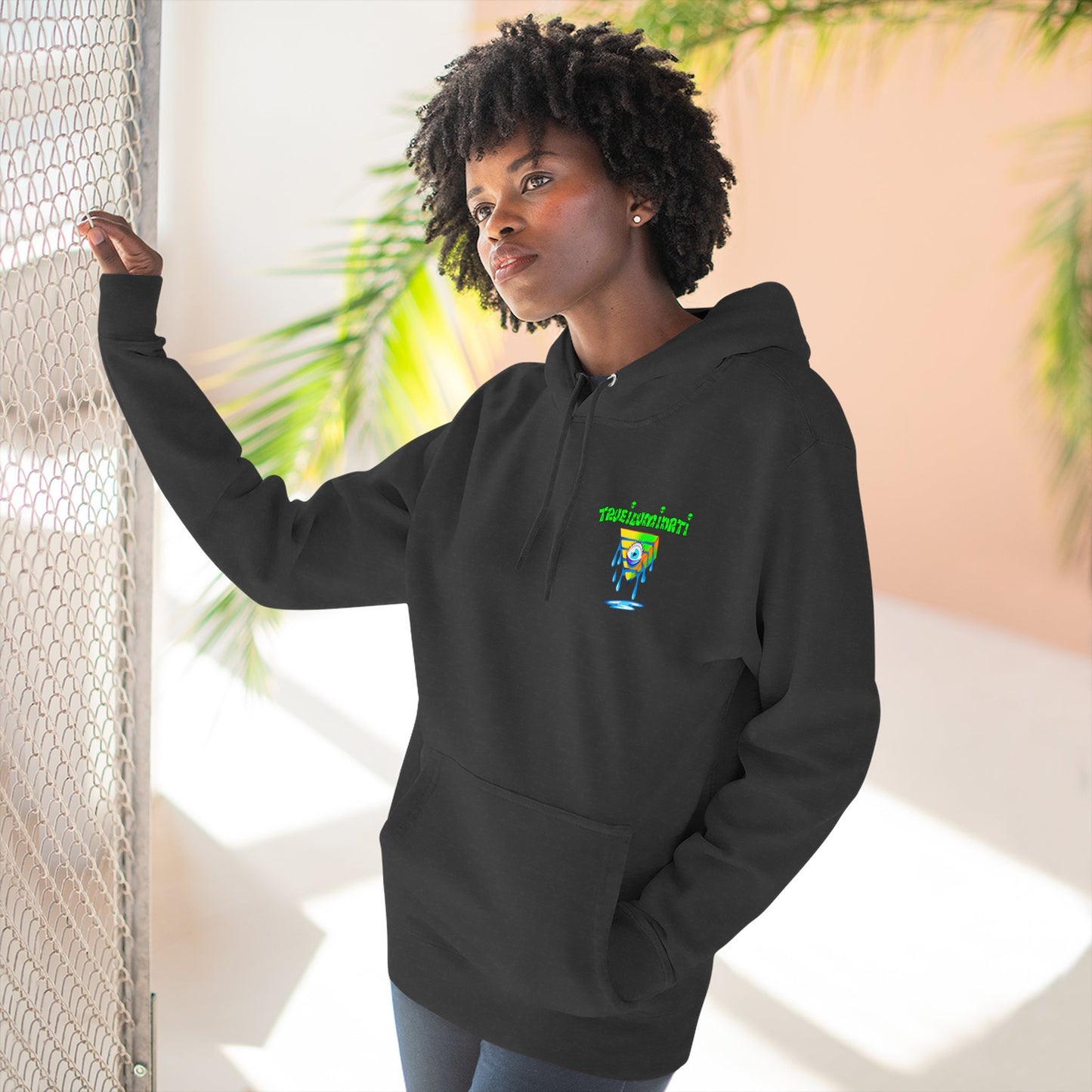 Psychedelic Three-Panel Fleece Hoodie, Cozy Hoodie for Festival Lovers, Unique Gift for Art Enthusiasts, Perfect for Casual Outings, [...]