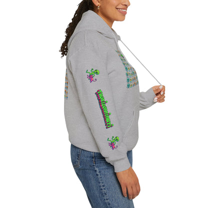 Young simbol by Trueiluminati Unisex Hoodie, Cozy Sweatshirt for Outdoor Lovers, Gift for Adventurers, Eco-Friendly Fashion, Great for Camping