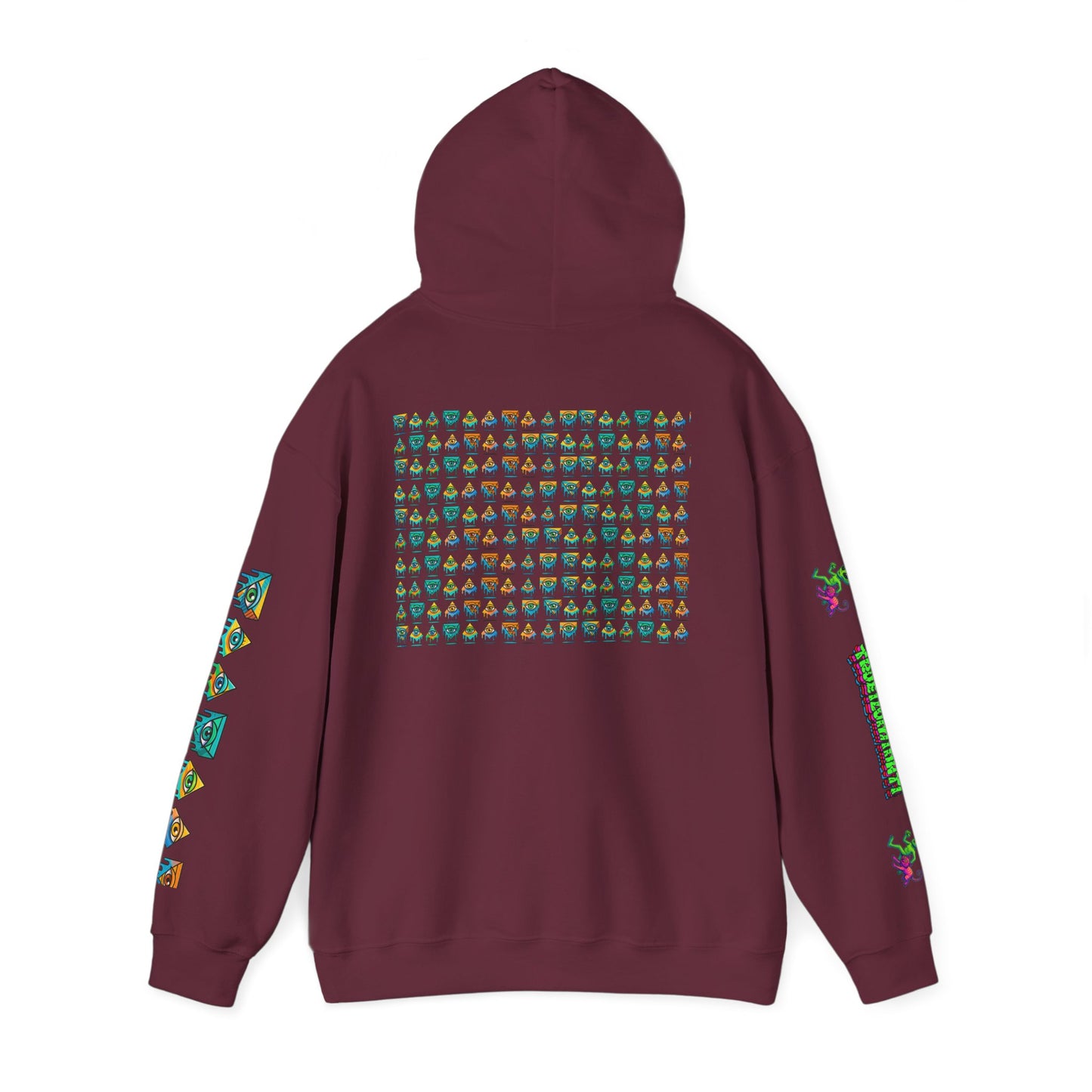 Young simbol by Trueiluminati Unisex Hoodie, Cozy Sweatshirt for Outdoor Lovers, Gift for Adventurers, Eco-Friendly Fashion, Great for Camping