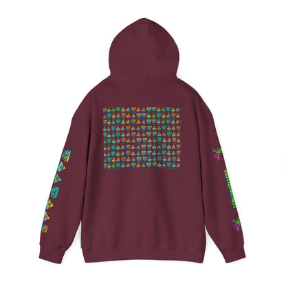 Young simbol by Trueiluminati Unisex Hoodie, Cozy Sweatshirt for Outdoor Lovers, Gift for Adventurers, Eco-Friendly Fashion, Great for Camping