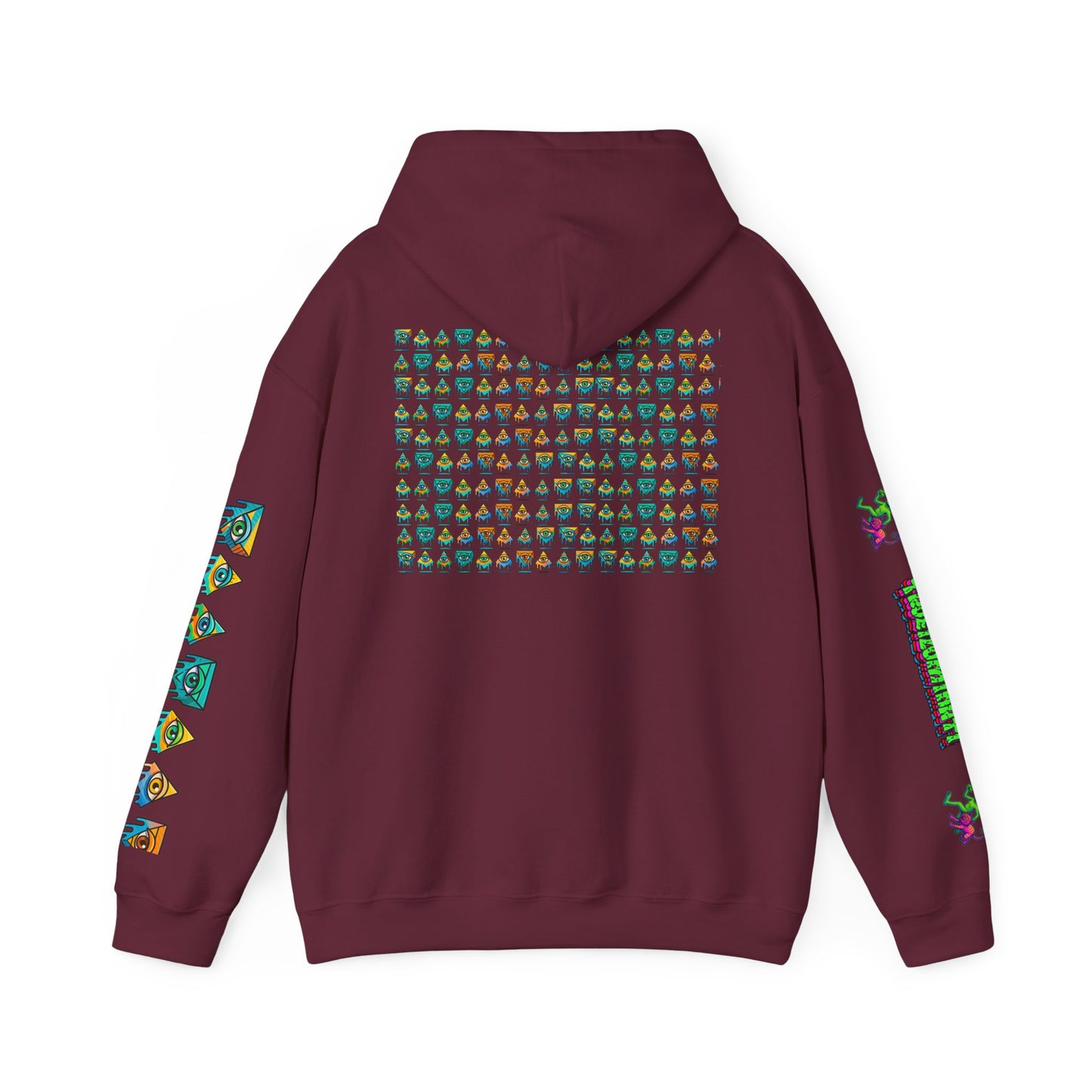 Young simbol by Trueiluminati Unisex Hoodie, Cozy Sweatshirt for Outdoor Lovers, Gift for Adventurers, Eco-Friendly Fashion, Great for Camping