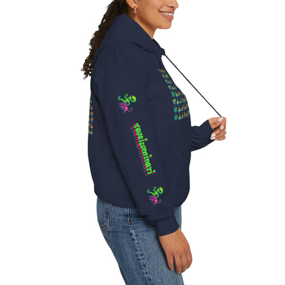 Young simbol by Trueiluminati Unisex Hoodie, Cozy Sweatshirt for Outdoor Lovers, Gift for Adventurers, Eco-Friendly Fashion, Great for Camping
