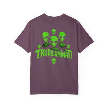 Welcome To The Club By Trueiuminati Unisex Gothic Tattoo-Style Shirt – Exclusive Trueiluminati Design Garment-Dyed T-shirt
