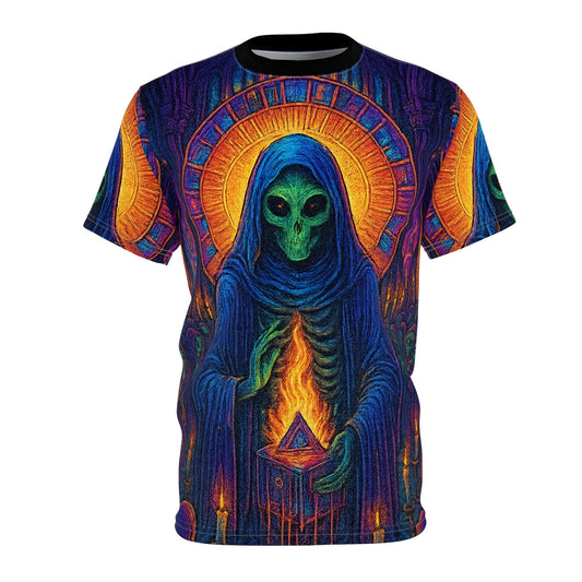 Lady D. by Trueiluminati Unisex Tee, Unique Graphic Tee, Sci-Fi T-Shirt, Gift for Space Lovers, Men's & Women's Casual Wear