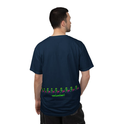 Alien-Inspired Garment-Dyed Unisex T-Shirt, Fun Graphic Tee, Casual Wear, Gift for Space Lovers, Unique Everyday T-Shirt