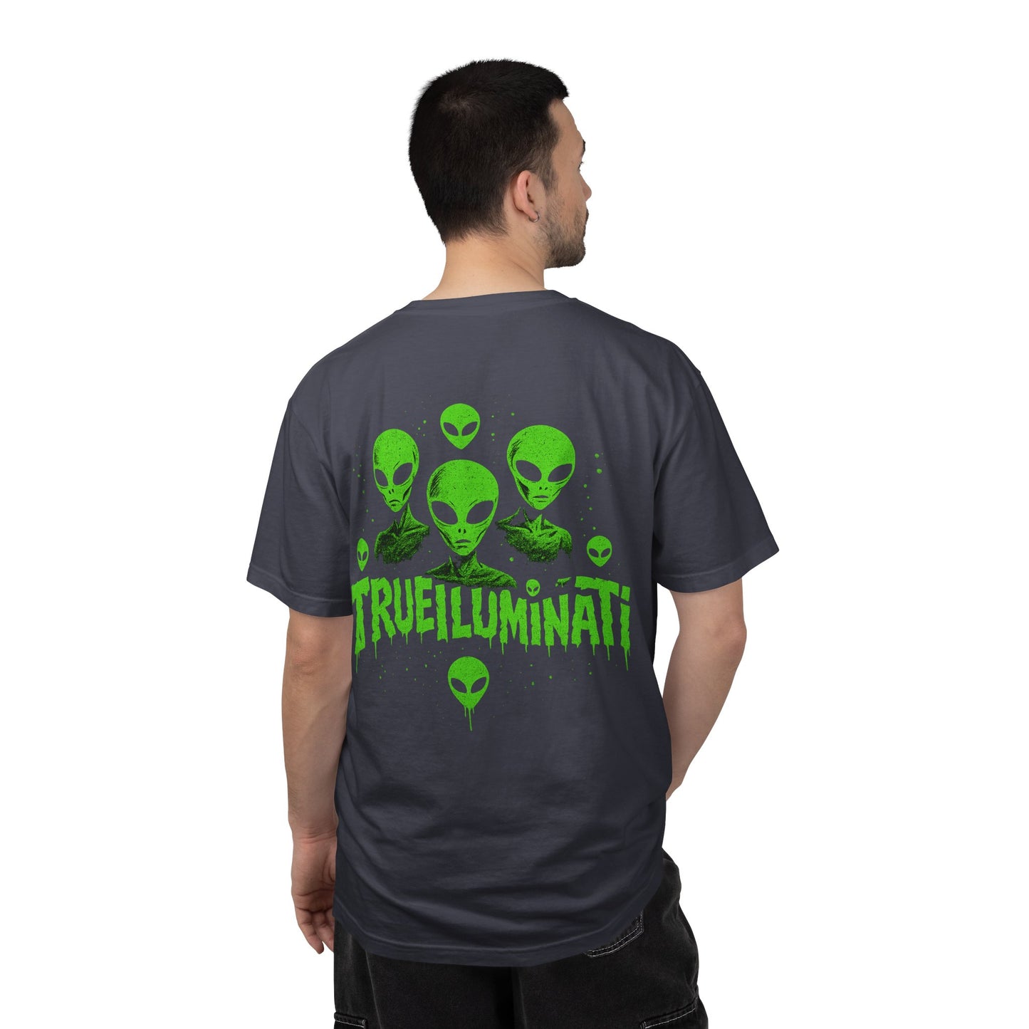 Welcome To The Club By Trueiuminati Unisex Gothic Tattoo-Style Shirt – Exclusive Trueiluminati Design Garment-Dyed T-shirt