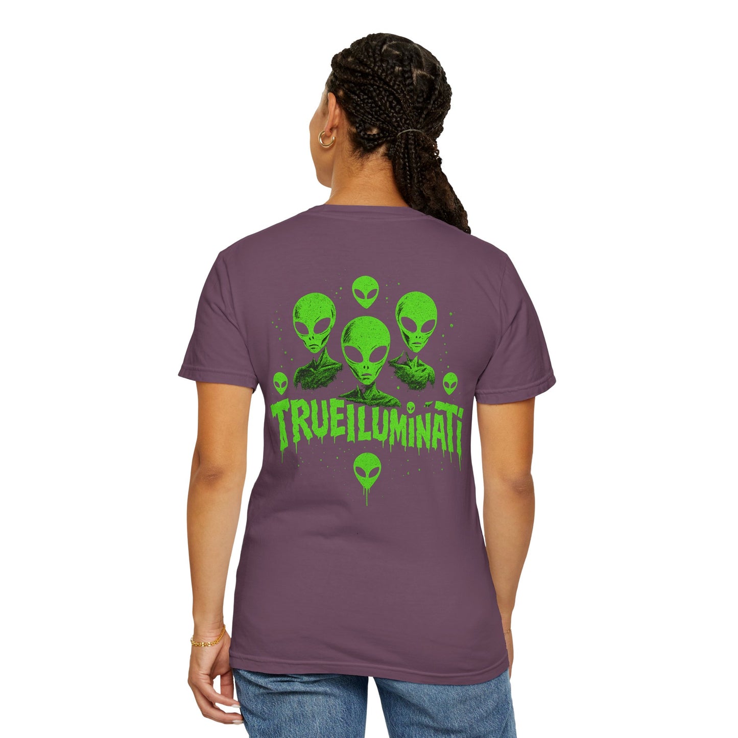 Welcome To The Club By Trueiuminati Unisex Gothic Tattoo-Style Shirt – Exclusive Trueiluminati Design Garment-Dyed T-shirt