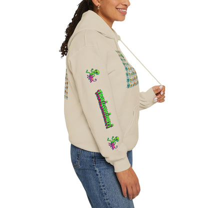 Young simbol by Trueiluminati Unisex Hoodie, Cozy Sweatshirt for Outdoor Lovers, Gift for Adventurers, Eco-Friendly Fashion, Great for Camping