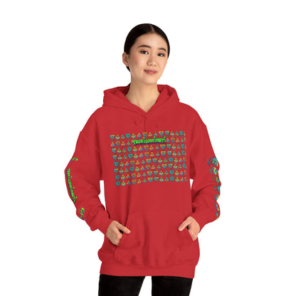 Young simbol by Trueiluminati Unisex Hoodie, Cozy Sweatshirt for Outdoor Lovers, Gift for Adventurers, Eco-Friendly Fashion, Great for Camping