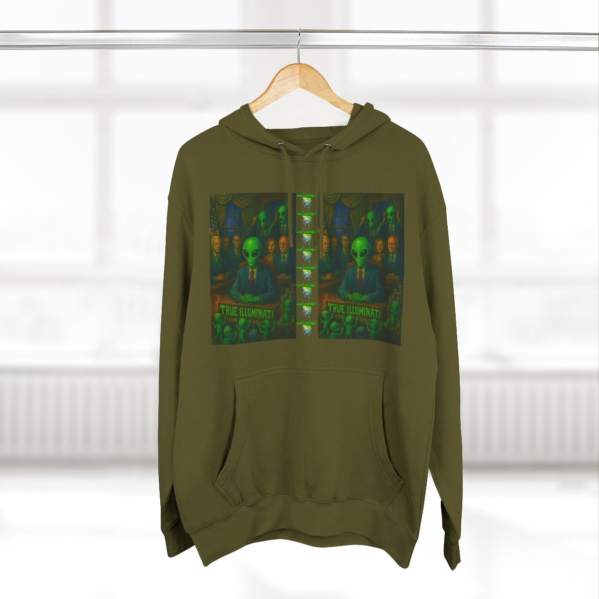 Meeting at House Aliens & Truth Hoodie - Cozy Fleece, Unisex, Perfect for Sci-Fi Fans, Gift for UFO Lovers, Streetwear Style