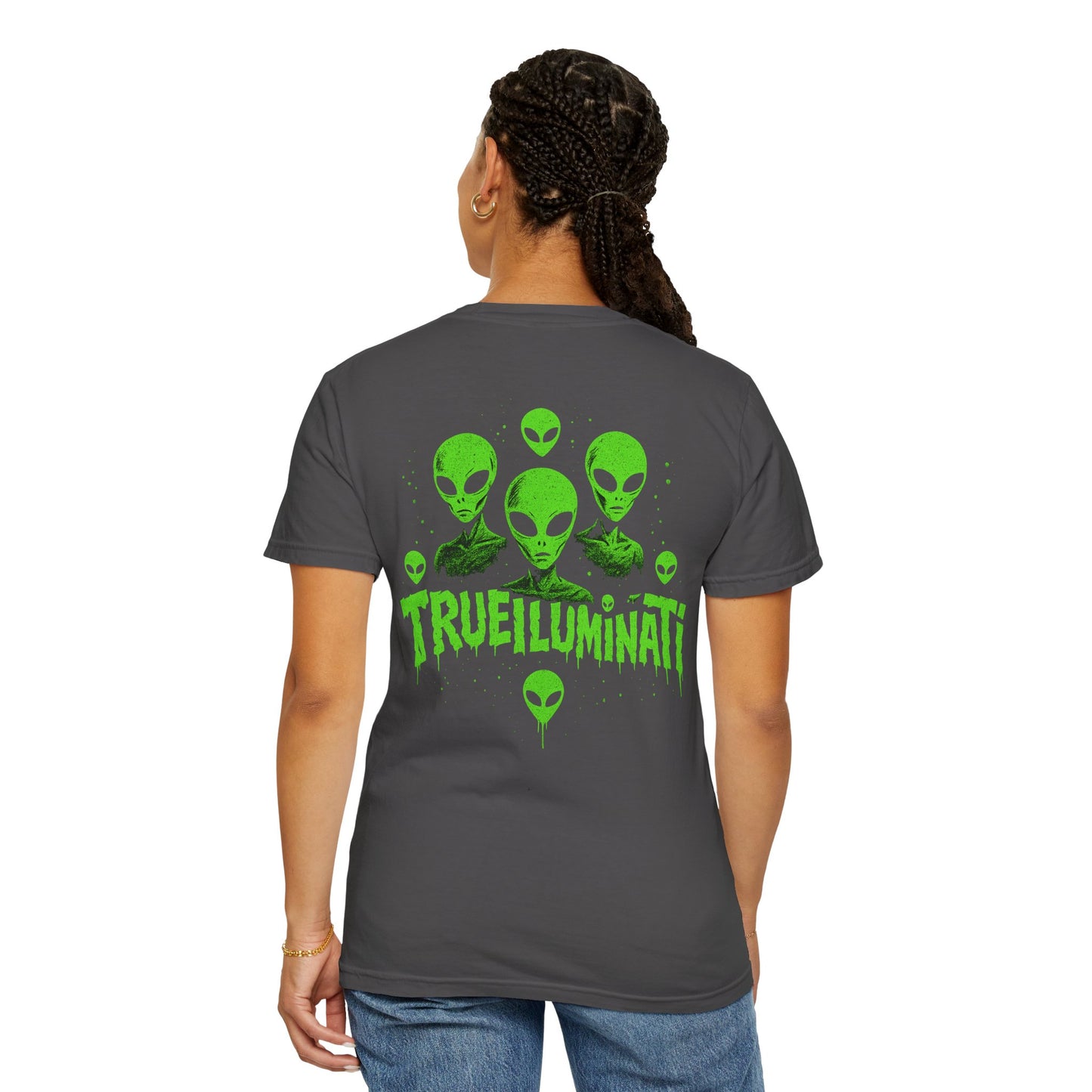 Welcome To The Club By Trueiuminati Unisex Gothic Tattoo-Style Shirt – Exclusive Trueiluminati Design Garment-Dyed T-shirt