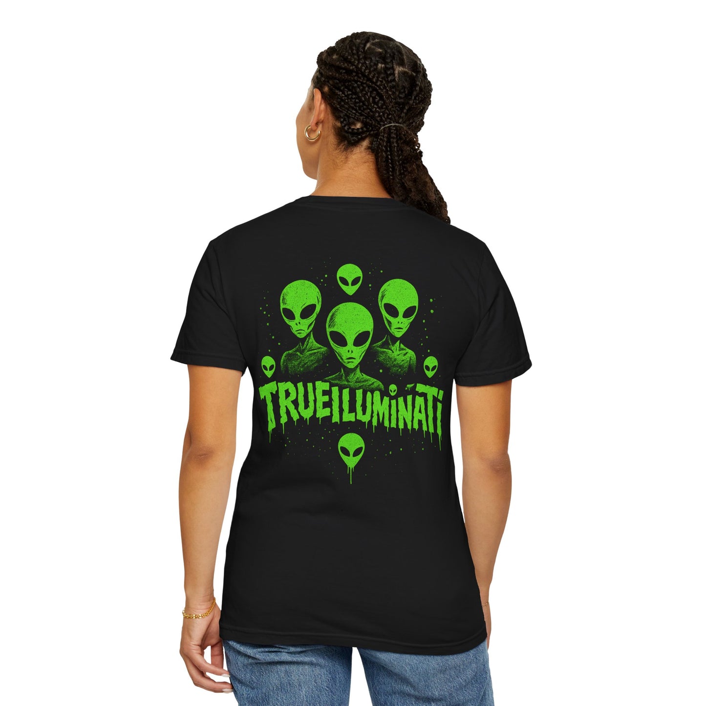 Welcome To The Club By Trueiuminati Unisex Gothic Tattoo-Style Shirt – Exclusive Trueiluminati Design Garment-Dyed T-shirt