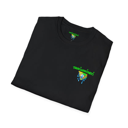 Forest At Night By Trueiluminati Mystical Gathering Unisex T-Shirt | Chill Vibes, Perfect for Festivals, Summer Nights, Gift for Friends, Unique Graphic Tee