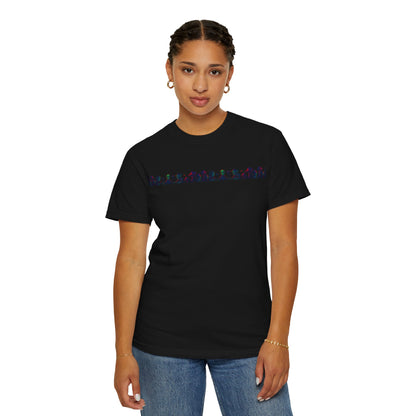 Hell Path By Trueiluminati Garment-Dyed T-shirt Unisex Gothic Tattoo-Style Shirt – Exclusive Trueiluminati Design