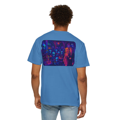 New  Disco Club By Trueiluminati Unisex T-shirt with Alien Love Design, Fun Graphic Tee, Casual Wear, Gift for Friends, Unique Party Shirt, Statement Top