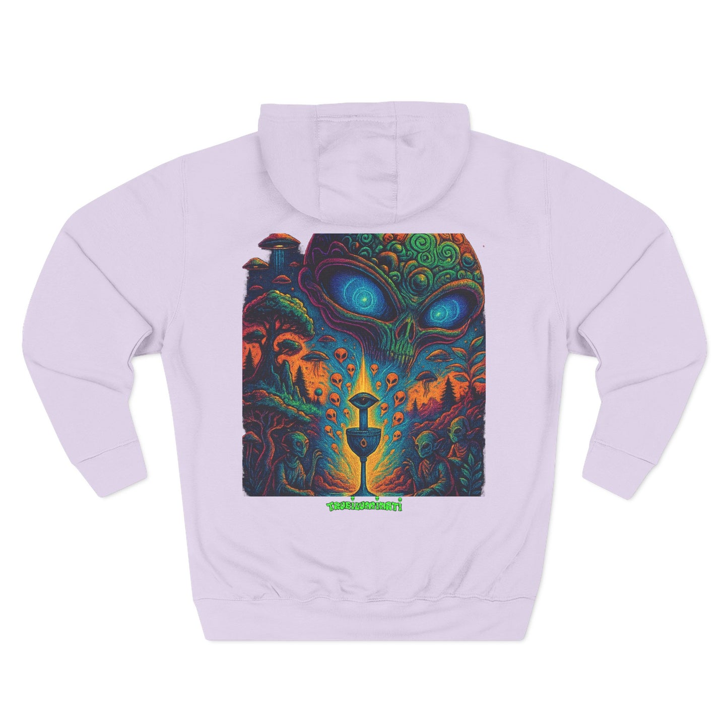 Psychedelic Three-Panel Fleece Hoodie, Cozy Hoodie for Festival Lovers, Unique Gift for Art Enthusiasts, Perfect for Casual Outings, [...]