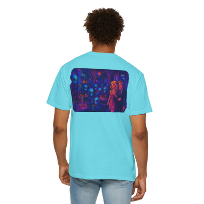 New  Disco Club By Trueiluminati Unisex T-shirt with Alien Love Design, Fun Graphic Tee, Casual Wear, Gift for Friends, Unique Party Shirt, Statement Top