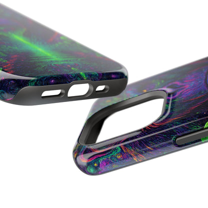 Alpha Apee By Trueiluminati Vibrant Gorilla Phone Case - Magnetic Impact-Resistant, Carry the Vibe Unique Gift for Animal Lovers, Psychedelic Design, Phone Protector, Eco-Friendly