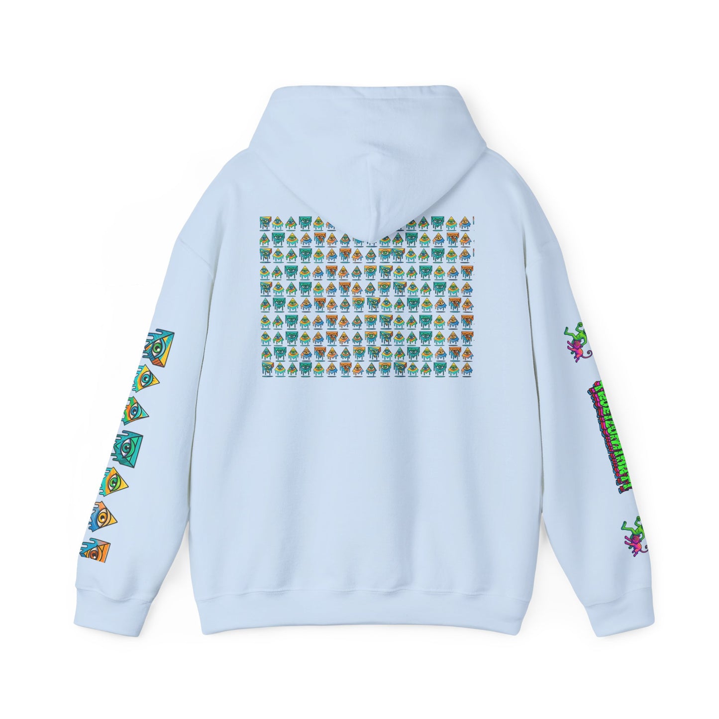Young simbol by Trueiluminati Unisex Hoodie, Cozy Sweatshirt for Outdoor Lovers, Gift for Adventurers, Eco-Friendly Fashion, Great for Camping