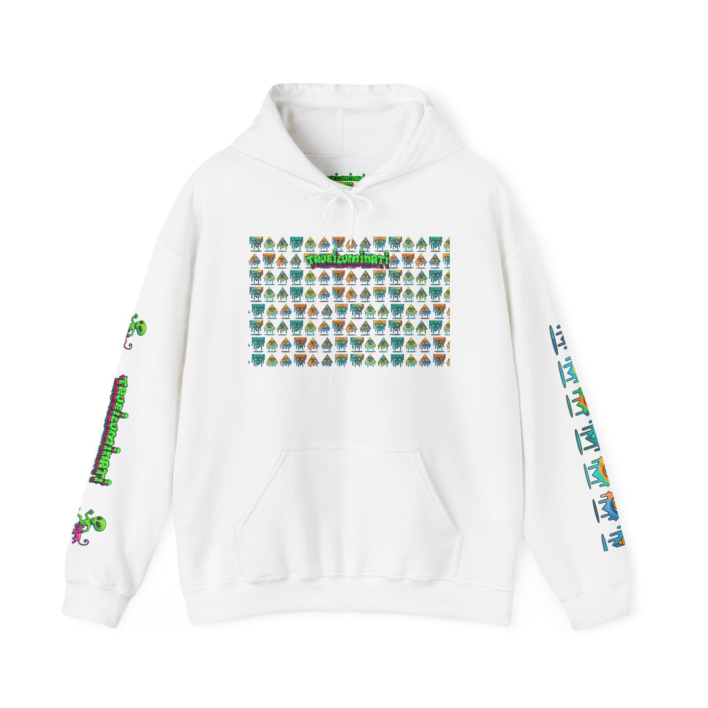Young simbol by Trueiluminati Unisex Hoodie, Cozy Sweatshirt for Outdoor Lovers, Gift for Adventurers, Eco-Friendly Fashion, Great for Camping