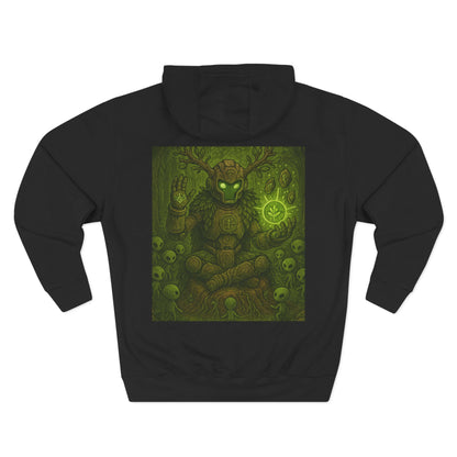 Earth Elemental Shaman Hoodie – By Trueiluminati Vision, Cosmic Streetwear, Unisex Style