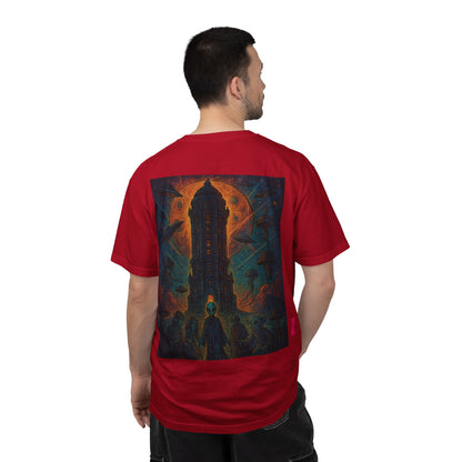 Heaven Path By Trueiluminati Garment-Dyed T-shirt Unisex Gothic Tattoo-Style Shirt – Exclusive Trueiluminati Design