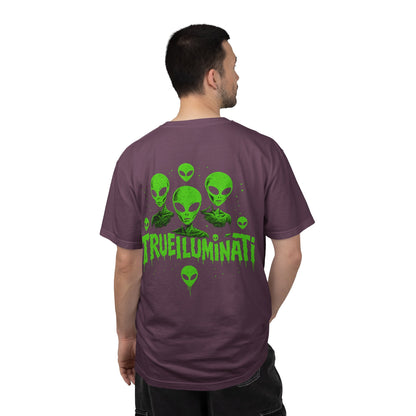 Welcome To The Club By Trueiuminati Unisex Gothic Tattoo-Style Shirt – Exclusive Trueiluminati Design Garment-Dyed T-shirt