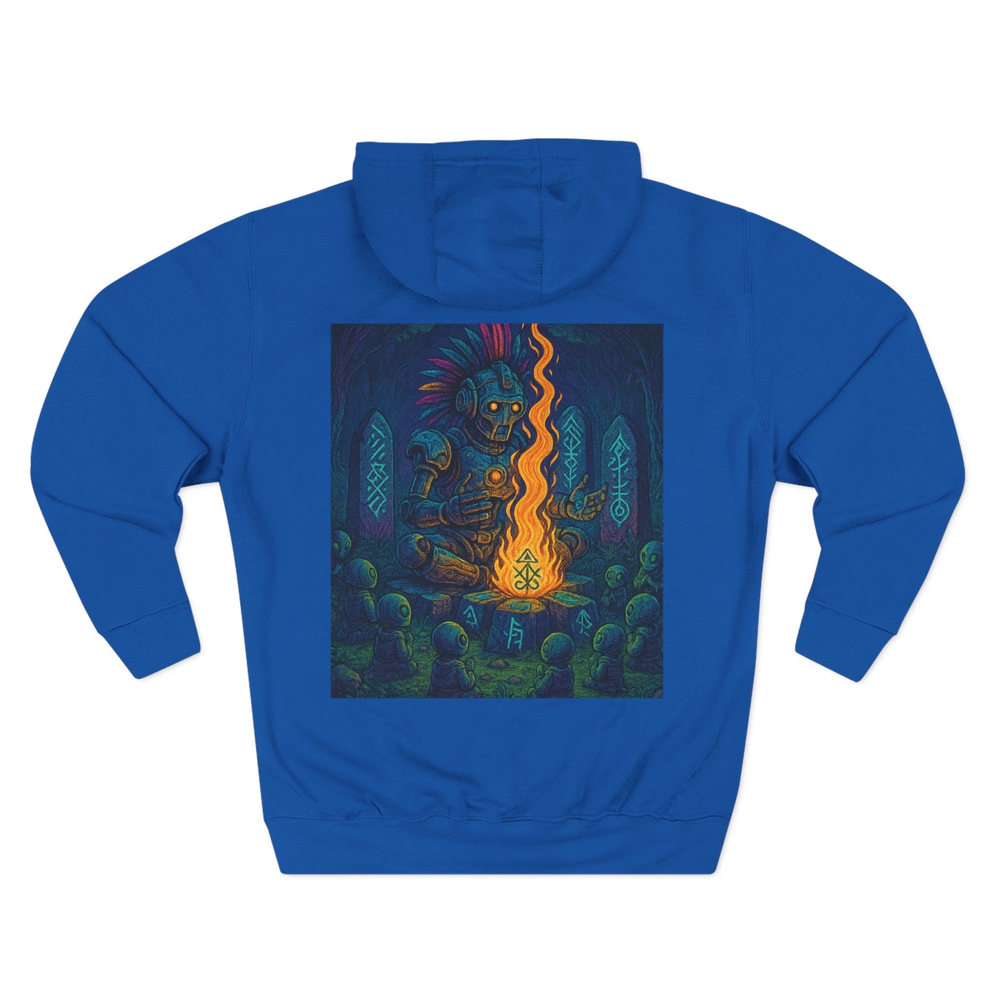🔥 Fire Elemental Shaman Hoodie – By Trueiluminati Flame, Cosmic Streetwear, Unisex Style