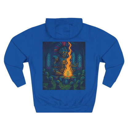 🔥 Fire Elemental Shaman Hoodie – By Trueiluminati Flame, Cosmic Streetwear, Unisex Style