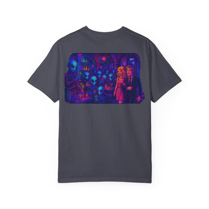New  Disco Club By Trueiluminati Unisex T-shirt with Alien Love Design, Fun Graphic Tee, Casual Wear, Gift for Friends, Unique Party Shirt, Statement Top