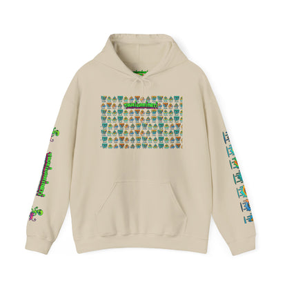 Young simbol by Trueiluminati Unisex Hoodie, Cozy Sweatshirt for Outdoor Lovers, Gift for Adventurers, Eco-Friendly Fashion, Great for Camping