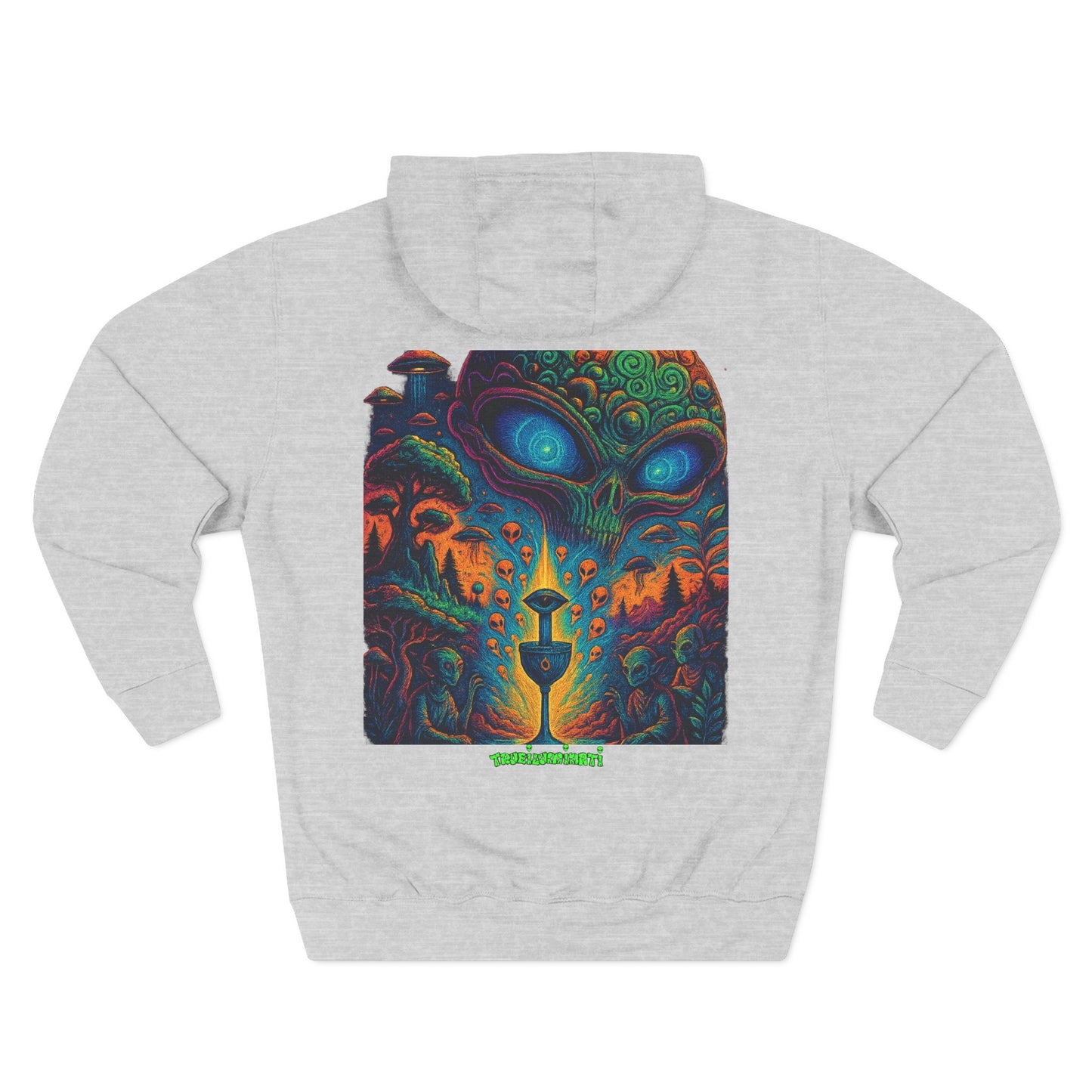 Psychedelic Three-Panel Fleece Hoodie, Cozy Hoodie for Festival Lovers, Unique Gift for Art Enthusiasts, Perfect for Casual Outings, [...]