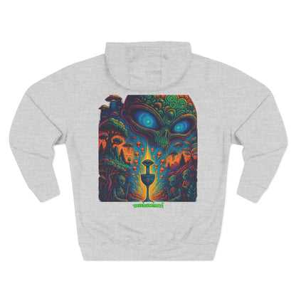 Psychedelic Three-Panel Fleece Hoodie, Cozy Hoodie for Festival Lovers, Unique Gift for Art Enthusiasts, Perfect for Casual Outings, [...]