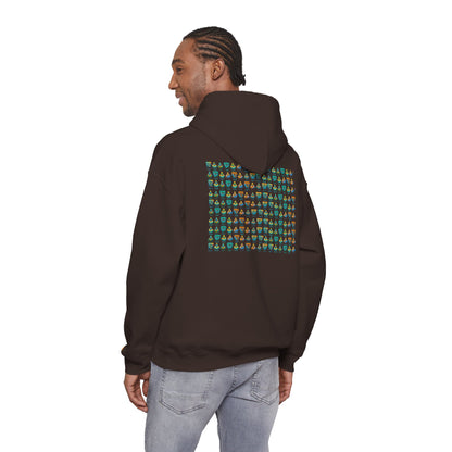 Young simbol by Trueiluminati Unisex Hoodie, Cozy Sweatshirt for Outdoor Lovers, Gift for Adventurers, Eco-Friendly Fashion, Great for Camping