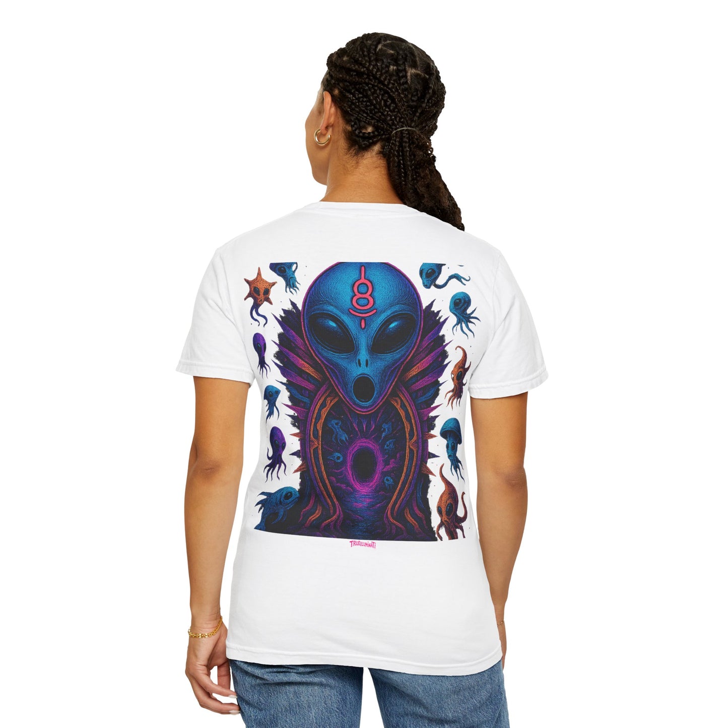 Deep Sea Portal By Trueiluminati T-shirt - Vibrant Unisex Tee for Sci-Fi Lovers, Casual Wear, Unique Gift for Birthdays, Festivals, or Everyday Style